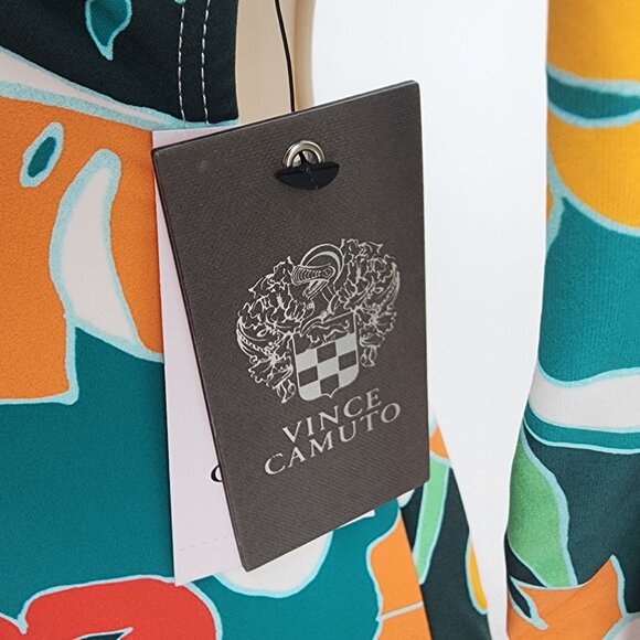 Vince Camuto Size 8 Womens Floral Long Sleeve One Piece Swimsuit NWT $134 - Picture 8 of 11